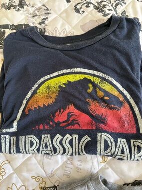 Boys' Navy Jurassic Dad Graphic Tee